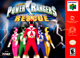 Power Rangers Lightspeed Rescue box art for Nintendo 64